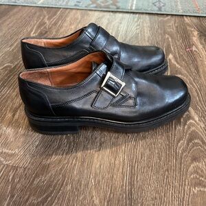 Nunn Bush Black Leather Men's Loafers with Buckle 11